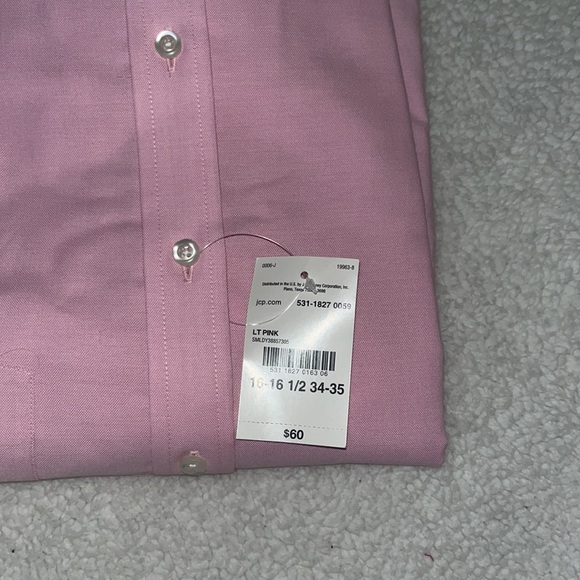 Stafford Shirts Nwt Stafford Light Pink Coolmax Mens Button Down Collar Long Sleeve Dress